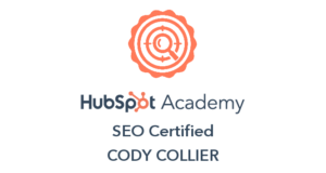 Cody Collier HubSpot Academy SEO Certificate